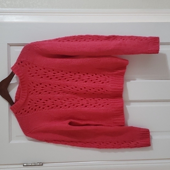 𝅺NWT Women Nordstrom Woven Heart Knit Sweater  Size M - Picture 3 of 5
